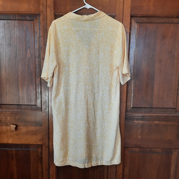 Salty Crew Seafarer Dress Dusty Gold Button Front Mini Dress Size Medium ALTERED - Picture 10 of 16